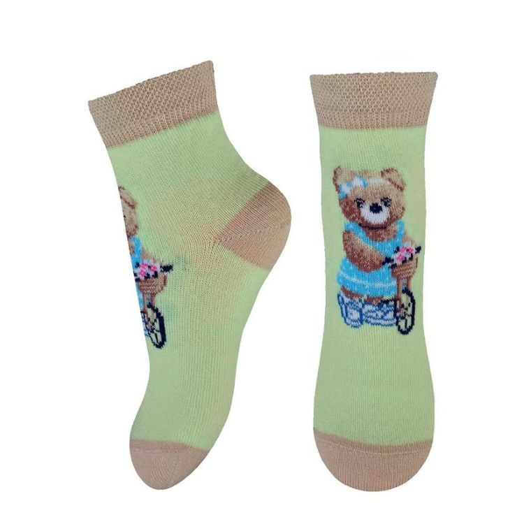 Skarpetki dziewczęce, zielone, Milusie