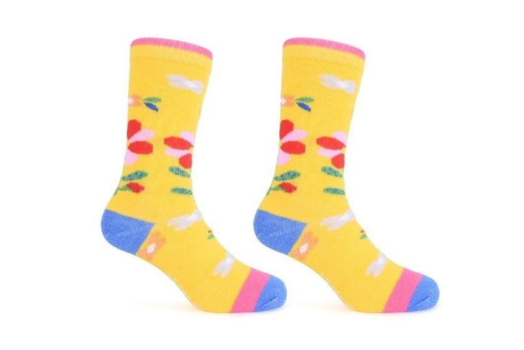 Skarpetki dziewczęce, żółte, Be Crazy, Be Snazzy