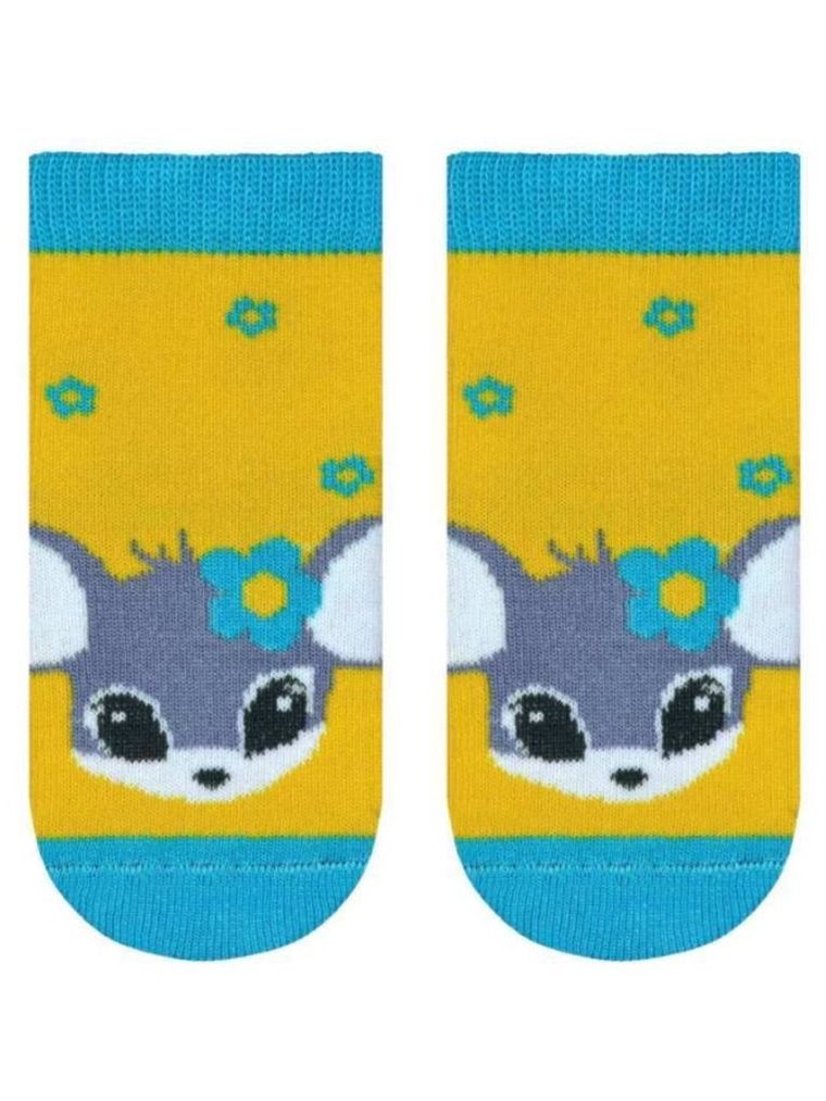 Skarpetki dziewczęce, żółte, Milusie