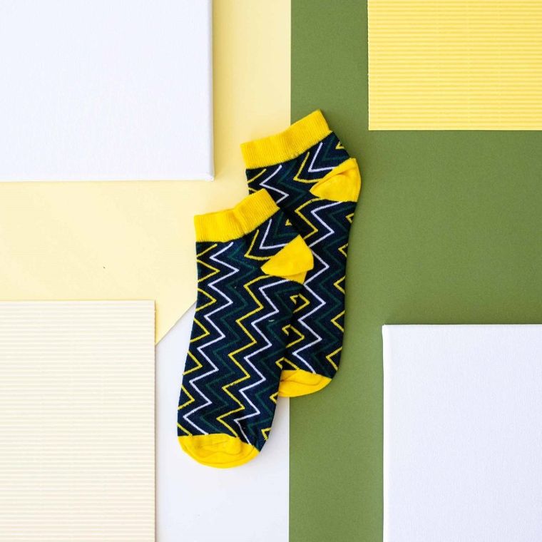 Skarpetki męskie, stopki, czarne, Adrian