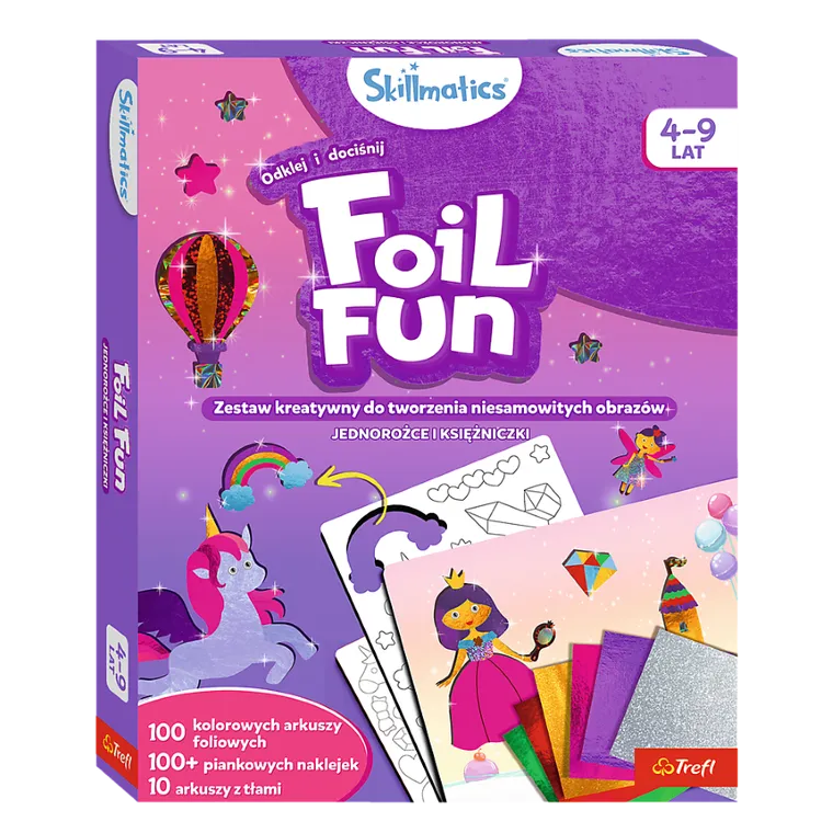Skillmatics, Foil Fun, Jednorożce i Księżniczki, zestaw artystyczny