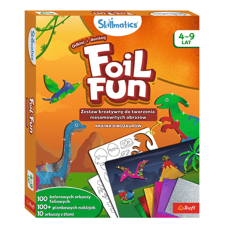 Skillmatics, Foil Fun, Kraina Dinozaurów, zestaw artystyczny
