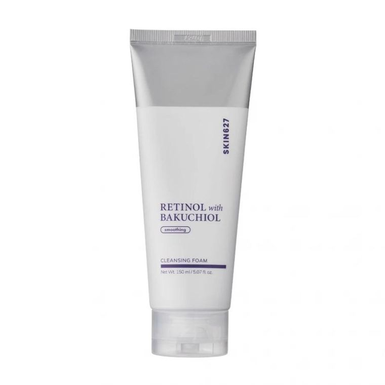 SKIN627, Retinol with Bakuchiol, pianka oczyszczająca pory, 150 ml