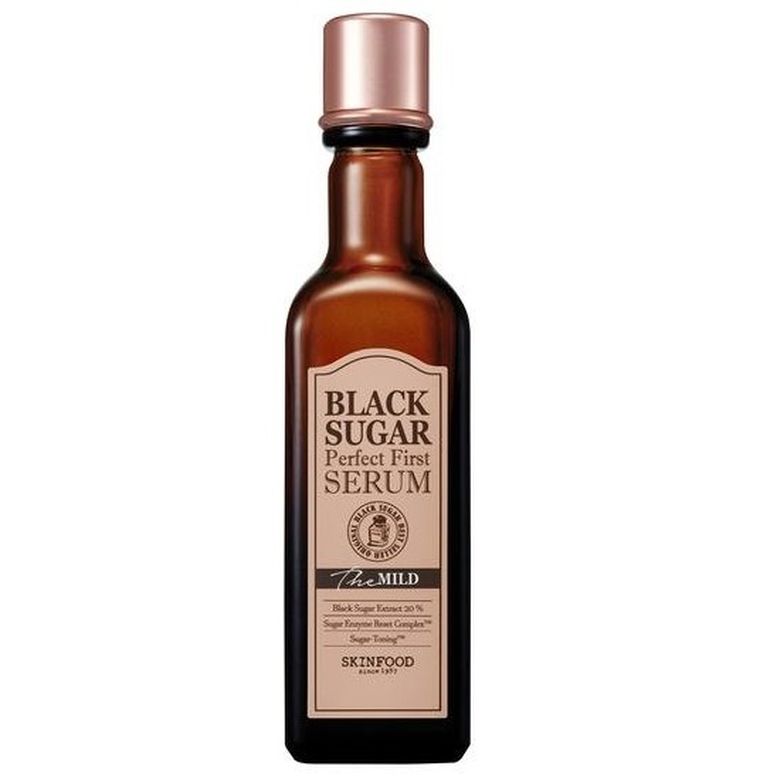 Skinfood, Black Sugar Perfect First Serum The Mild, serum do twarzy z nierafinowanym cukrem trzcinowym, 120 ml