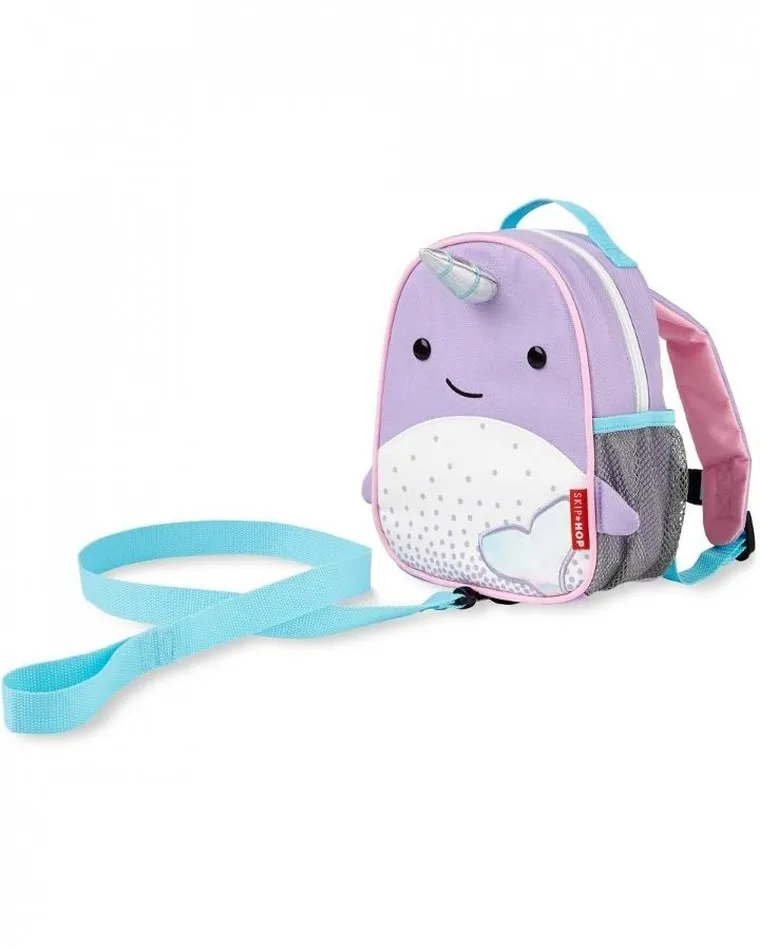 Skip Hop, Zoo Narwal, plecak ze smyczą, baby