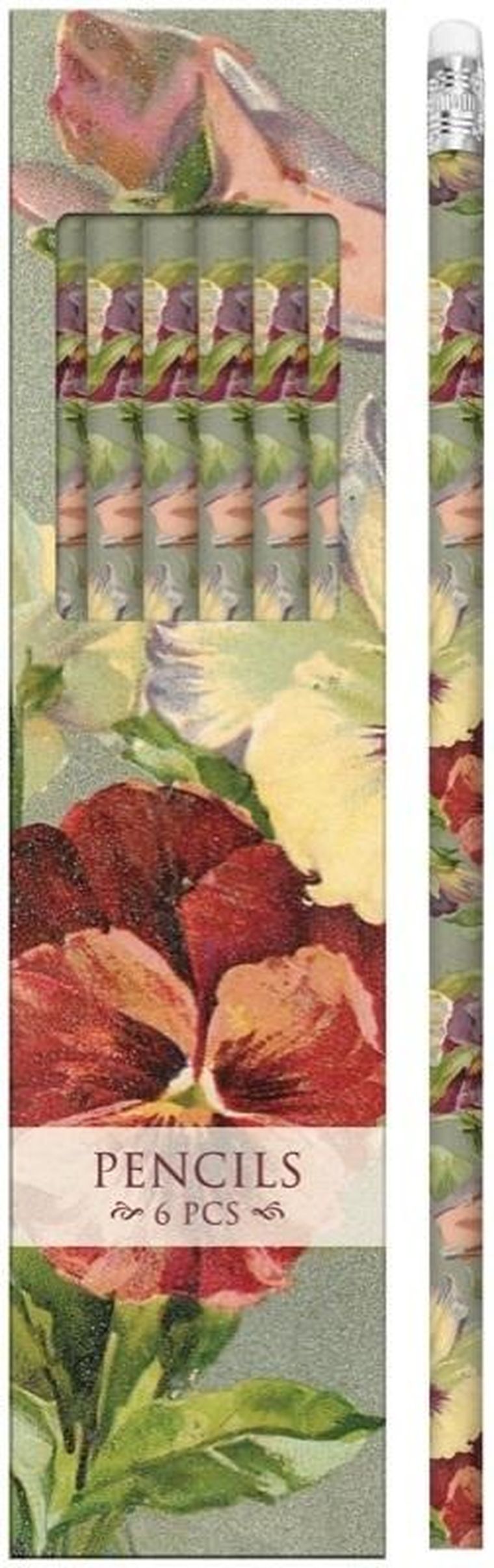 Skona Ting, ołówki ozdobne, bratki, 6 szt.