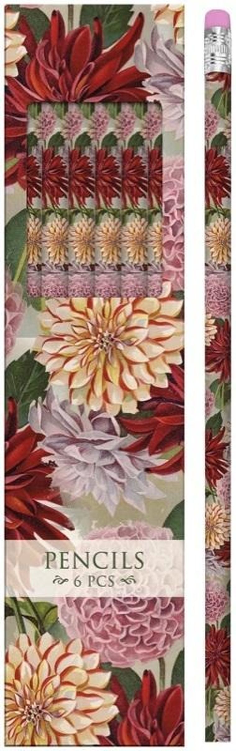 Skona Ting, ołówki ozdobne, dalia, 6 szt.