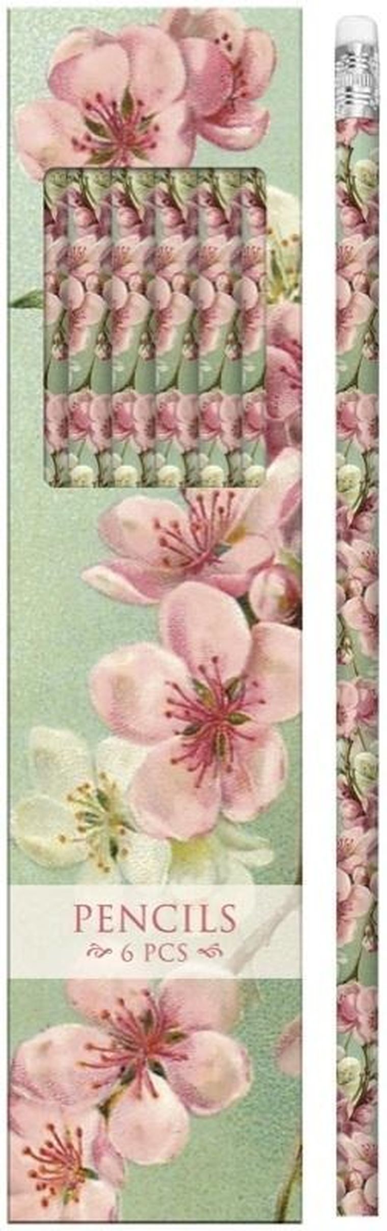 Skona Ting, ołówki ozdobne, kwiaty wiśni, 6 szt.