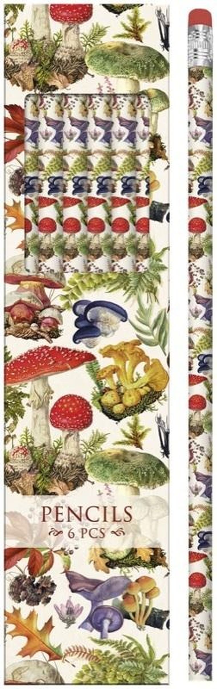 Skona Ting, ołówki ozdobne, las grzybów, 6 szt.