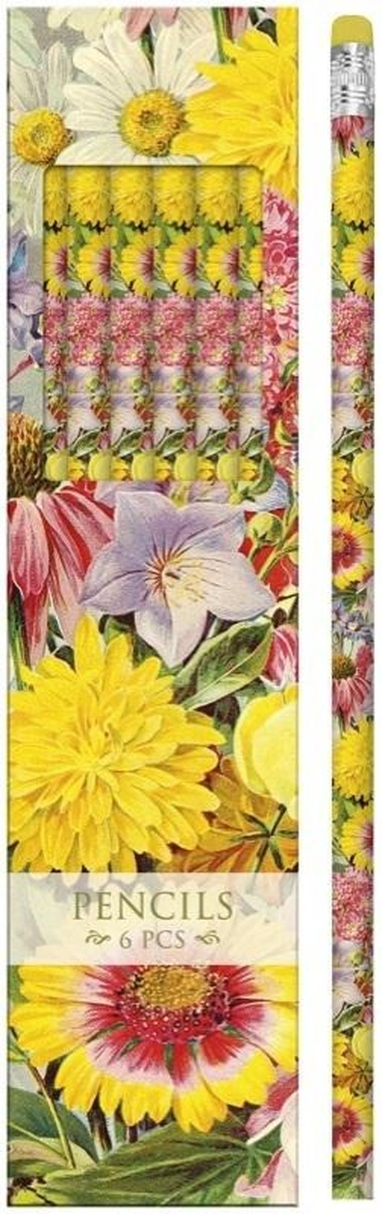 Skona Ting, ołówki ozdobne, letnie kwiaty, 6 szt.