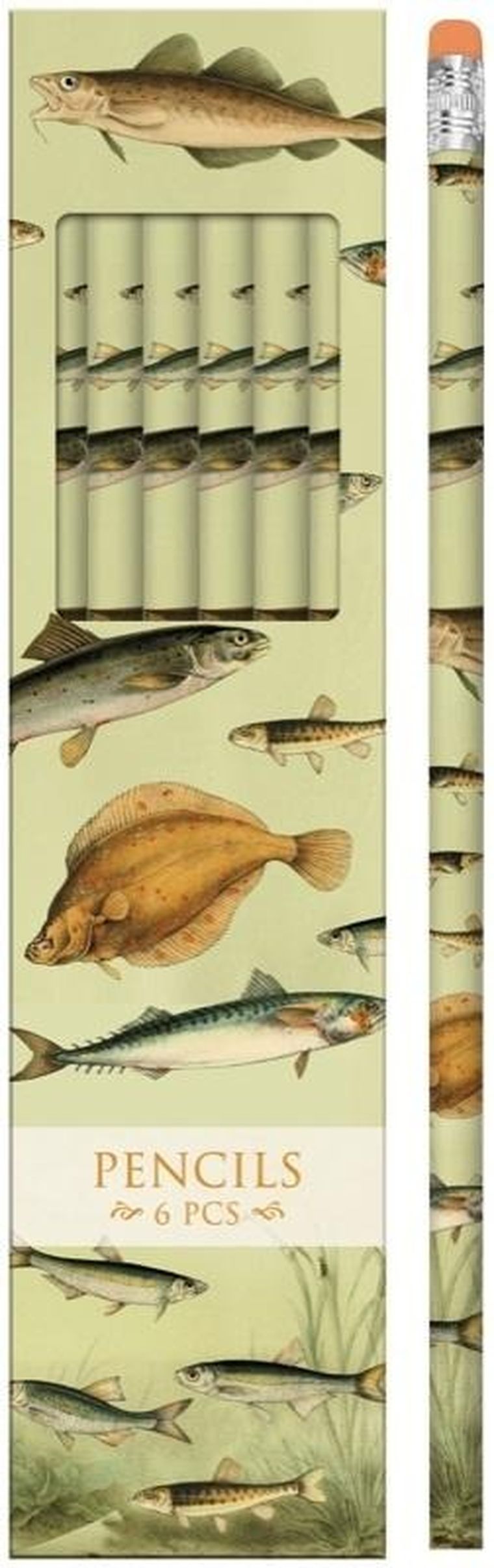 Skona Ting, ołówki ozdobne, Nordyckie ryby, 6 szt.