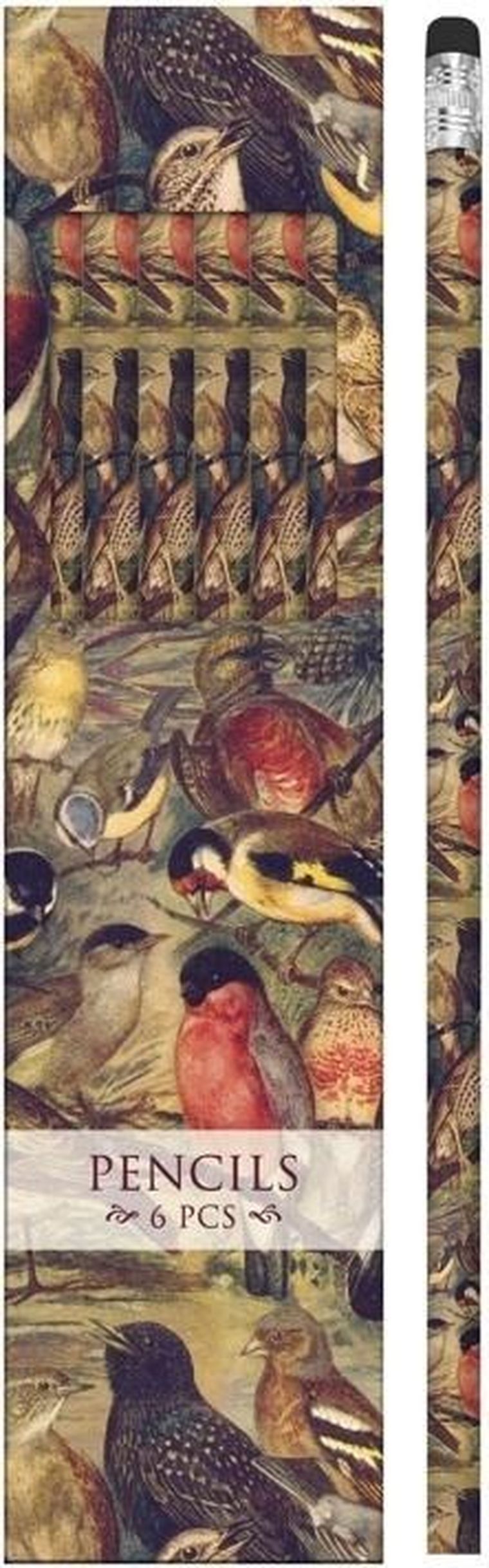 Skona Ting, ołówki ozdobne, ptaki, 6 szt.