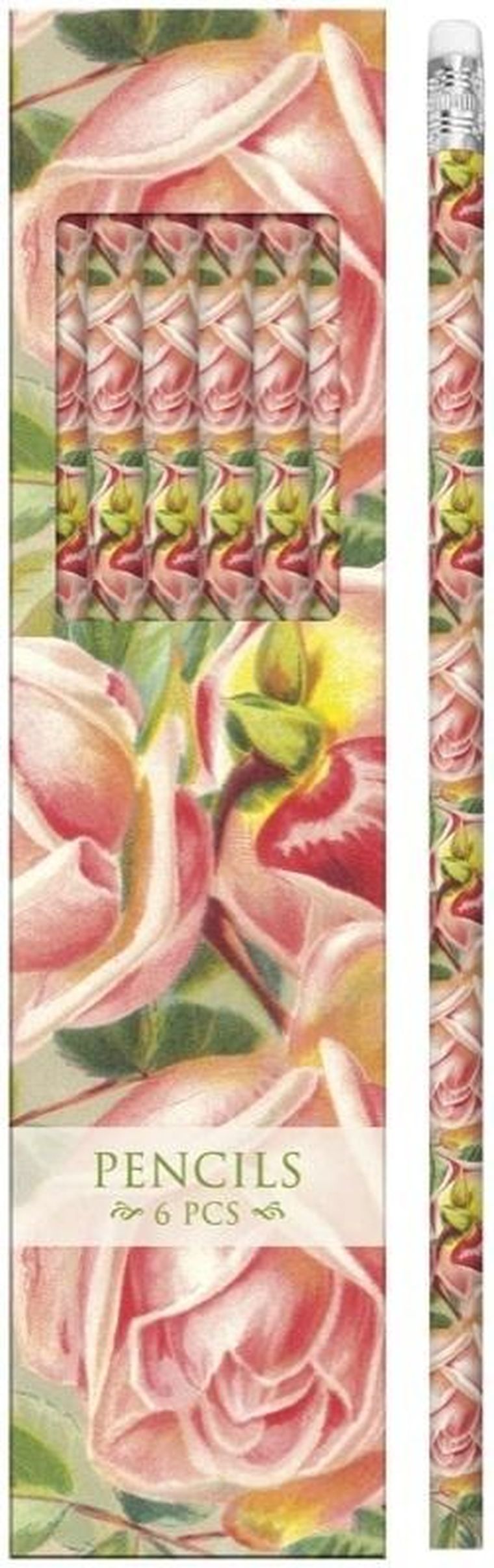 Skona Ting, ołówki ozdobne, różowe, 6 szt.