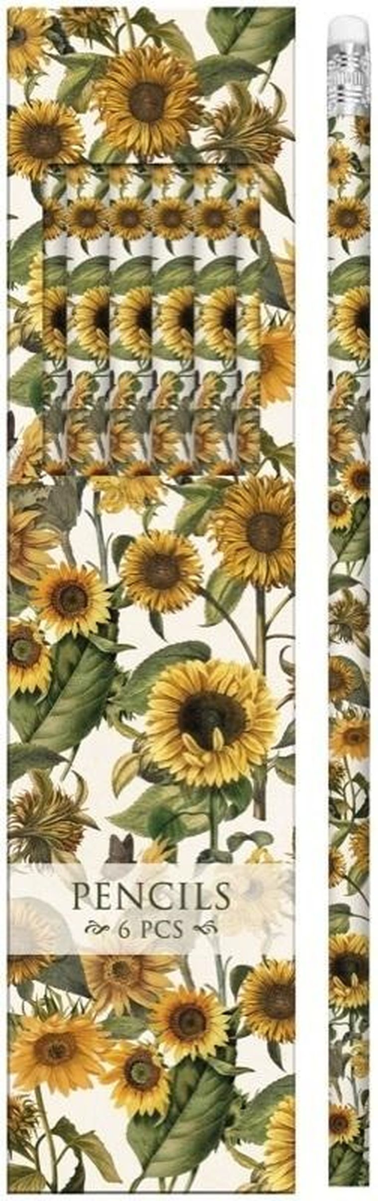 Skona Ting, ołówki ozdobne, słoneczniki, 6 szt.