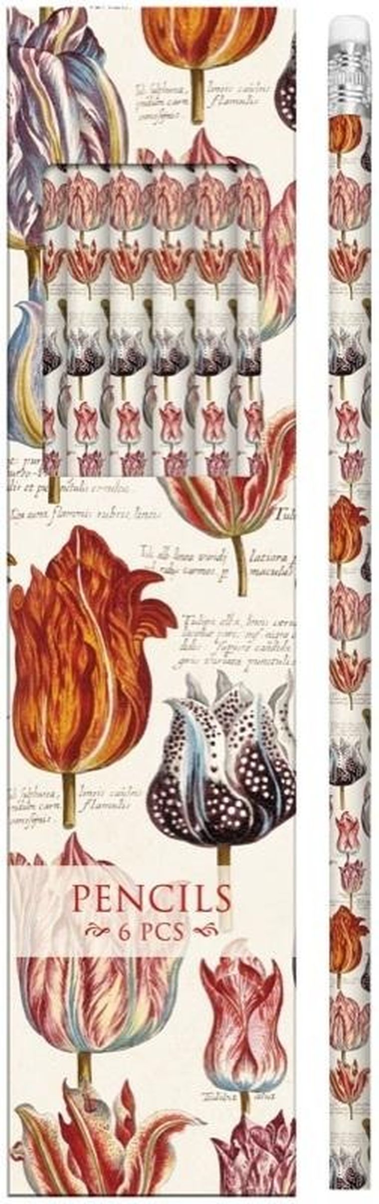 Skona Ting, ołówki ozdobne, tulipany, 6 szt.