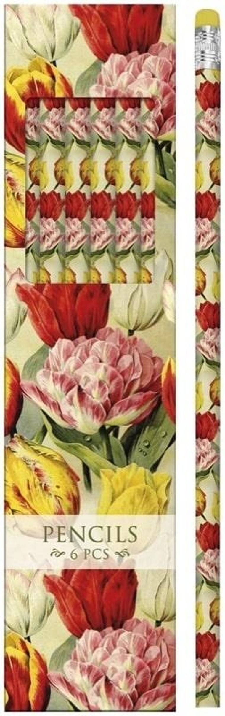 Skona Ting, ołówki ozdobne, tulipany, 6 szt.