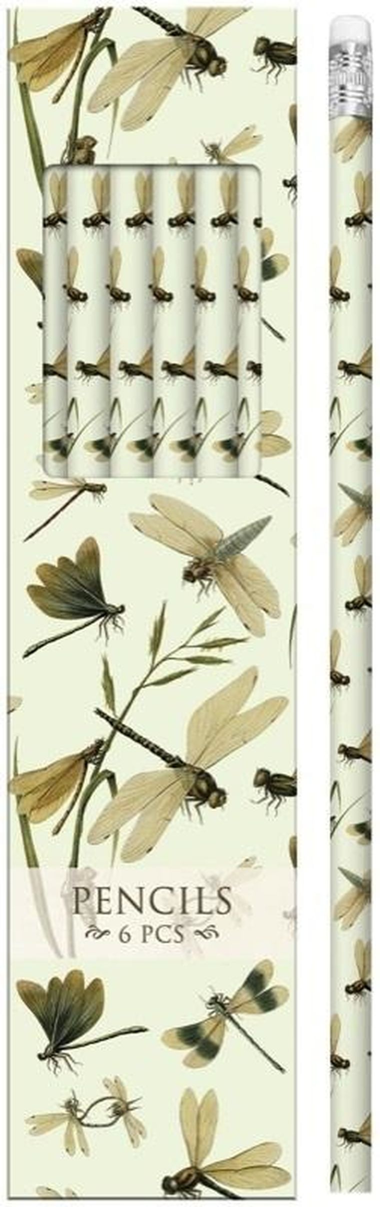 Skona Ting, ołówki ozdobne, ważki, 6 szt.