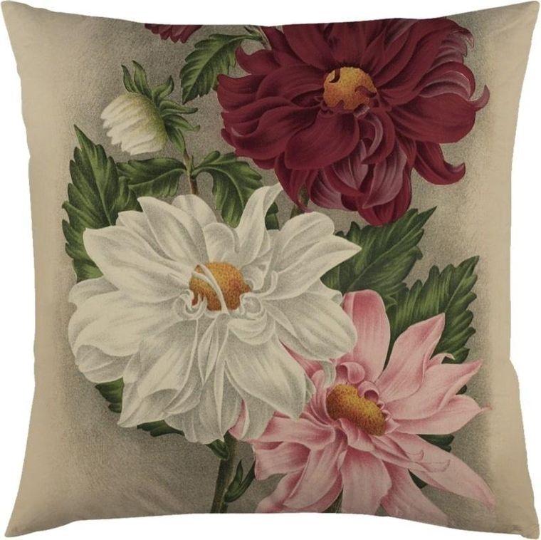 Skona Ting, poszewka na poduszkę, 50-50 cm, dalia fioletowa