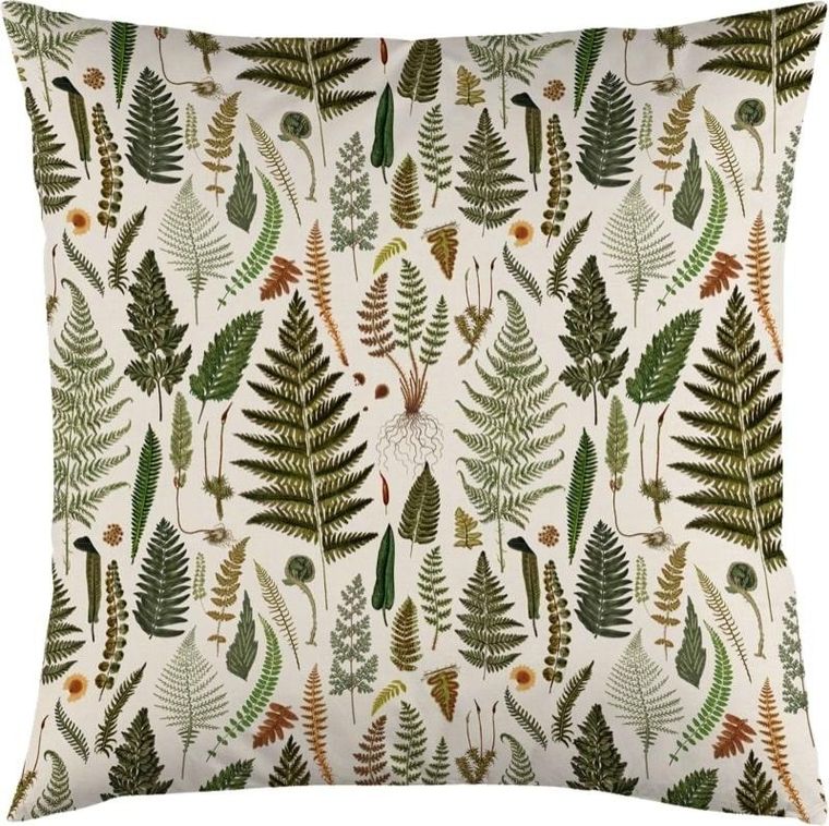 Skona Ting, poszewka na poduszkę, 50-50 cm, paprocie