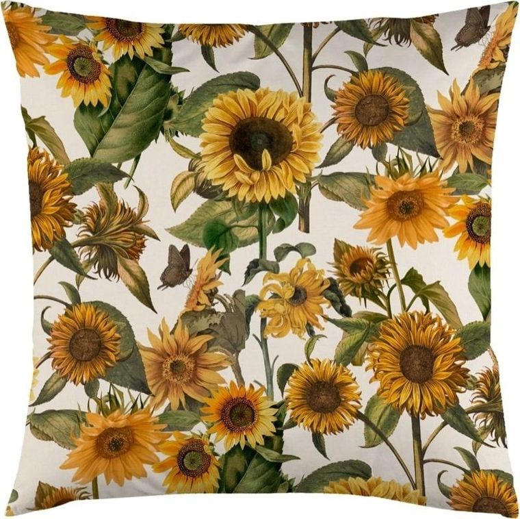 Skona Ting, poszewka na poduszkę, 50-50 cm, słoneczniki