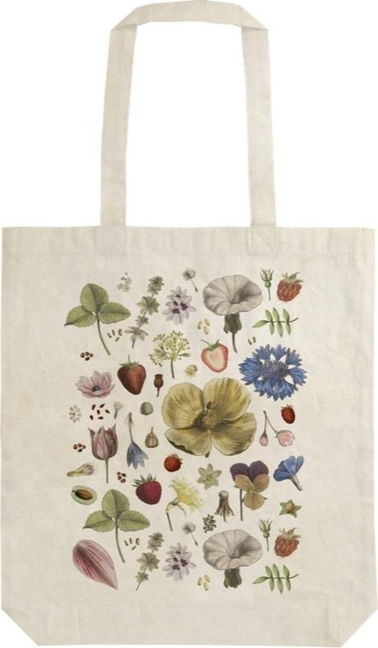 Skona Ting, torba bawełniana na ramię, kwiaty lata