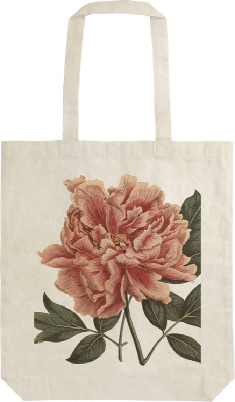 Skona Ting, torba bawełniana na ramię, szoperka, róża