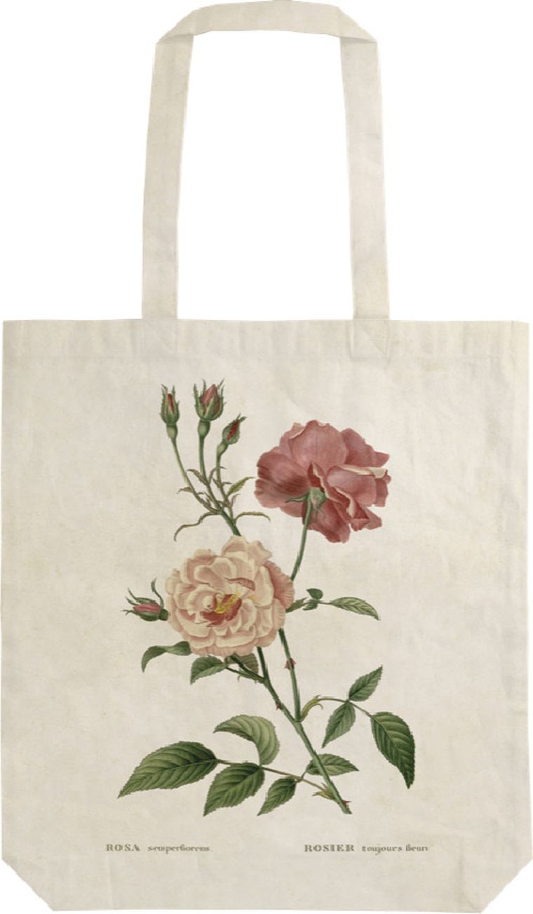 Skona Ting, torba bawełniana na ramię, szoperka, róże