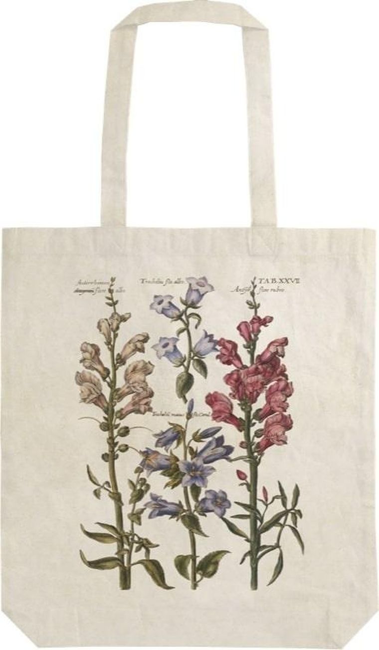 Skona Ting, torba bawełniana, Niebieskie kwiaty