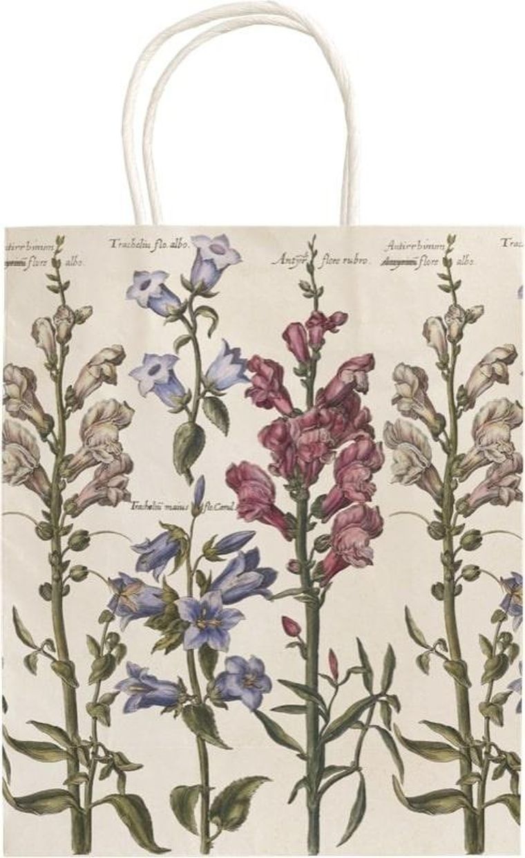 Skona Ting, torebka prezentowa, A5, Niebieskie kwiaty