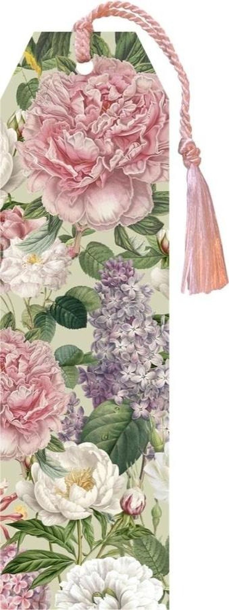 Skona Ting, zakładka do książki ze wstążką, Piwonie i róże