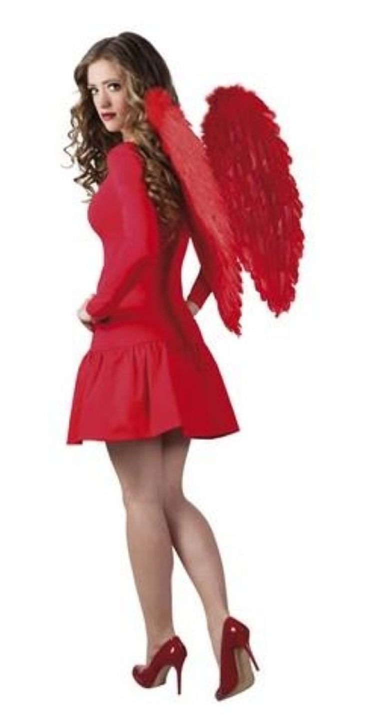 Skrzydła anioła, czerwone, 65-65 cm