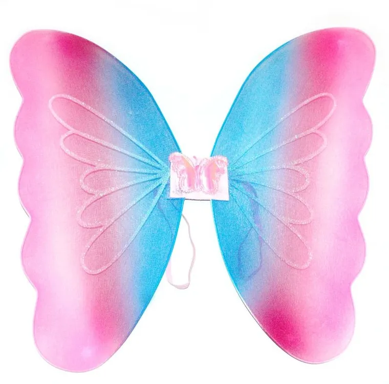 Skrzydła motyla, różowo-niebieskie