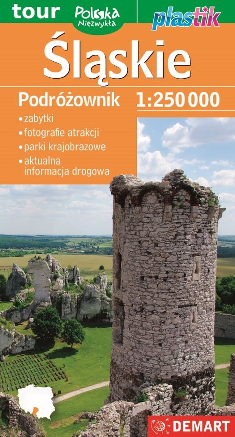 Śląskie - mapa turystyczna