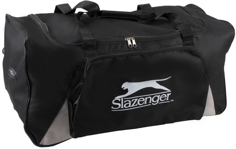 Slazenger, torba sportowa podróżna z kółkami, kolor czarny