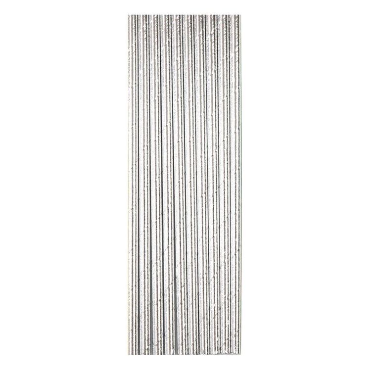 Słomki papierowe, srebrne, 10 szt.