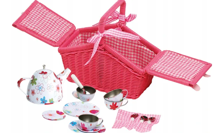 Small Foot, koszyk Piknik, 18 części