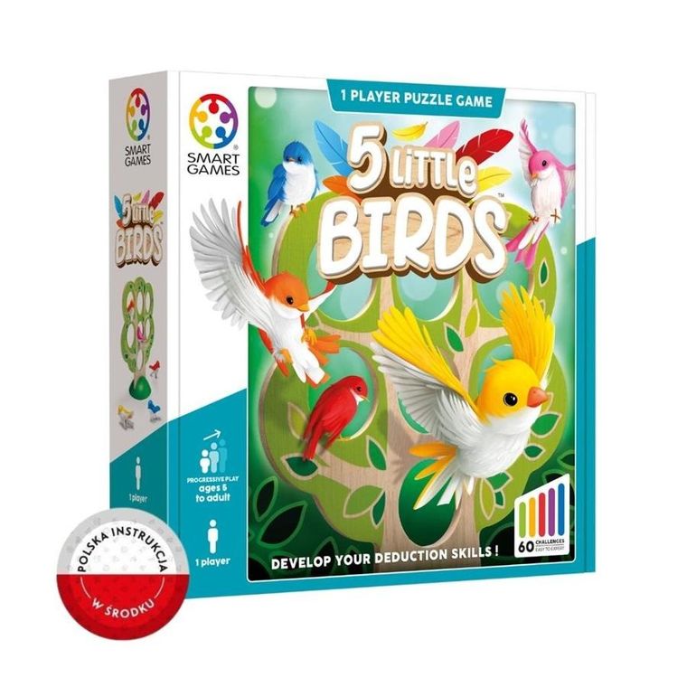 Smart Games, 5 Little Birds, wersja angielska, gra logiczna