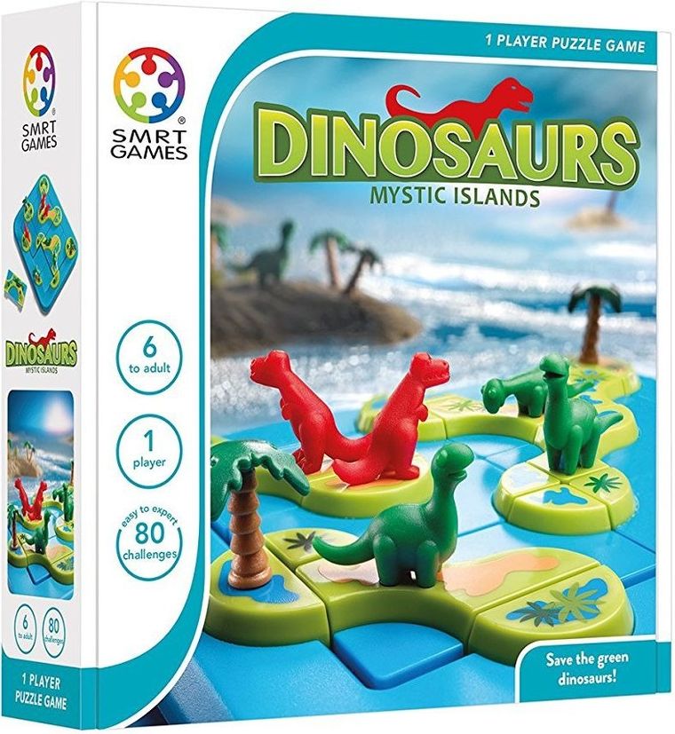 Smart Games, Dinosaurs Mystic Island, wersja angielska, gra logiczna