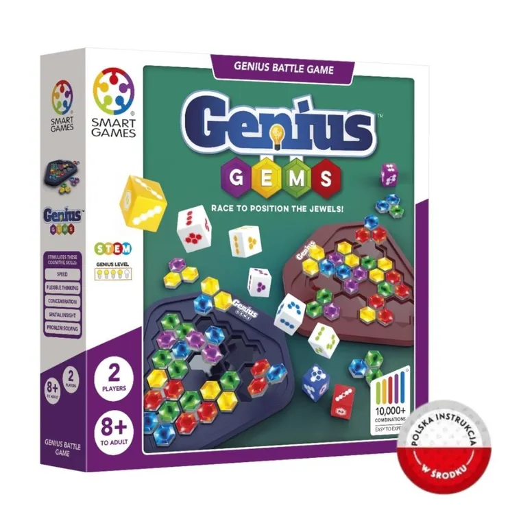 Smart Games, Genius Gems, wersja angielska, gra logiczna