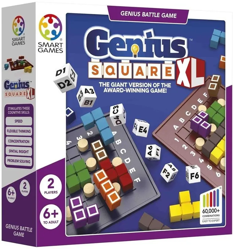 Smart Games, Genius Square XL, wersja angielska, gra logiczna