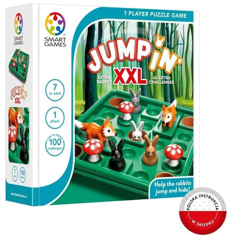 Smart Games, Jump In XXL, wersja angielska, gra logiczna