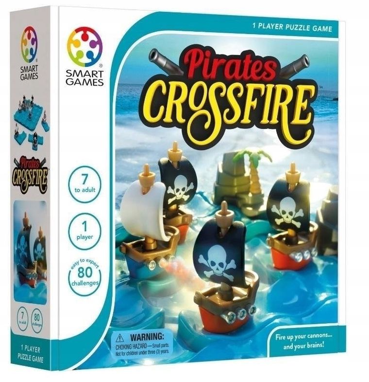 Smart Games, Pirates Crossfire, wersja angielska, gra logiczna