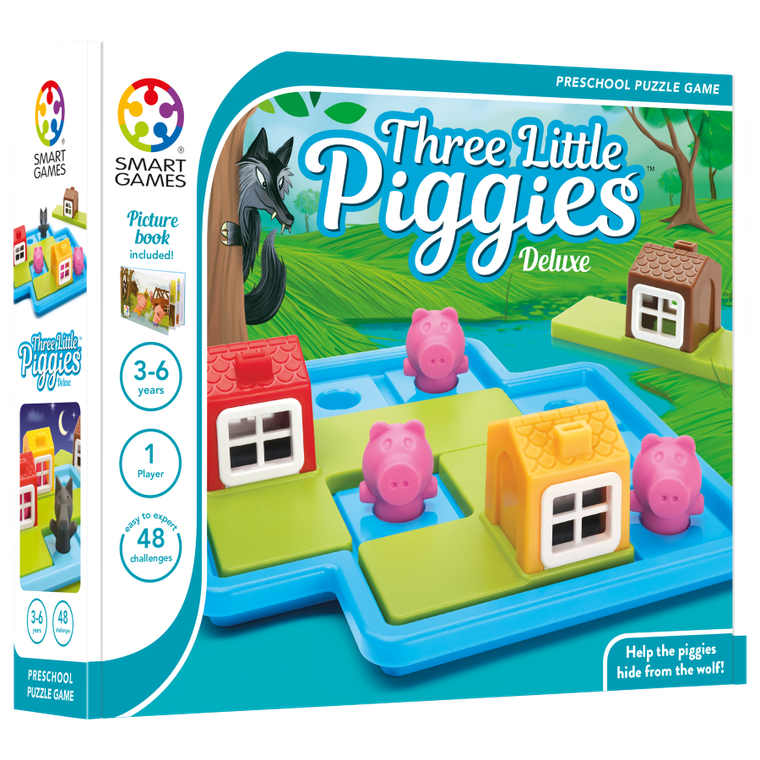 Smart Games, Three Little Piggies, wersja angielska, gra logiczna