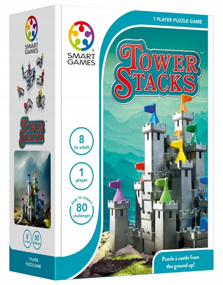 Smart Games, Tower Stacks, wersja angielska, gra logiczna