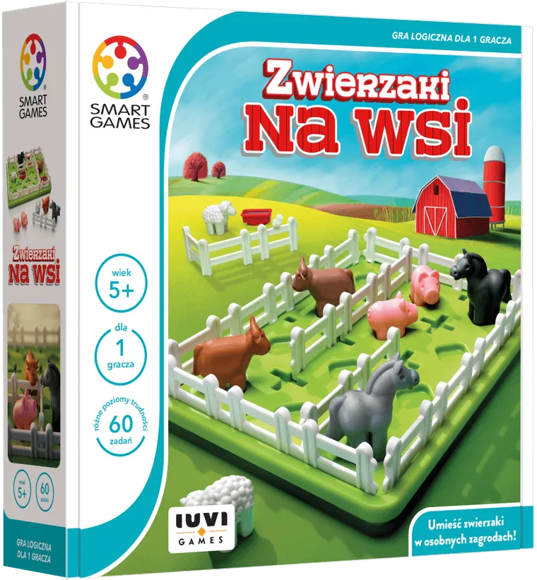 Smart Games, Zwierzaki Na Wsi, gra logiczna