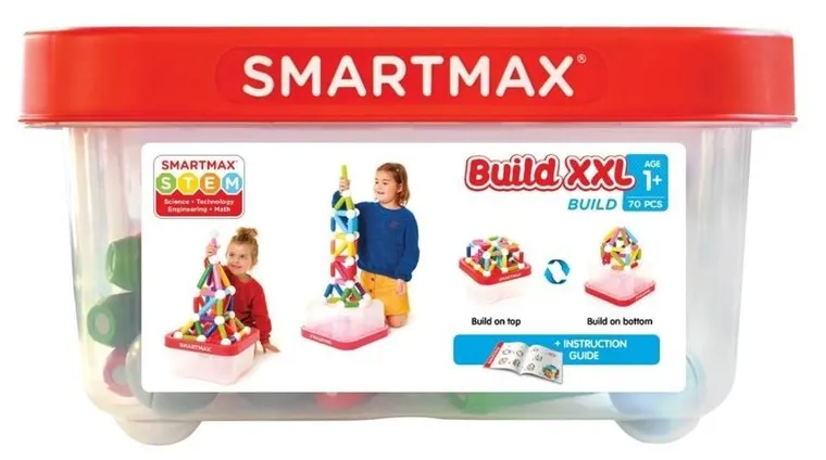 SmartMax, Build XXL, klocki magnetyczne, 70 elementów