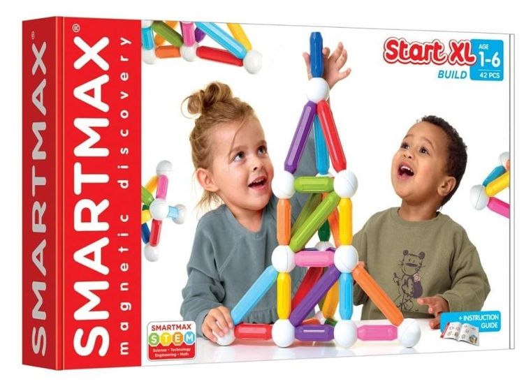 SmartMax, Start XL, piramidy i wieże, klocki magnetyczne, 42 elementy