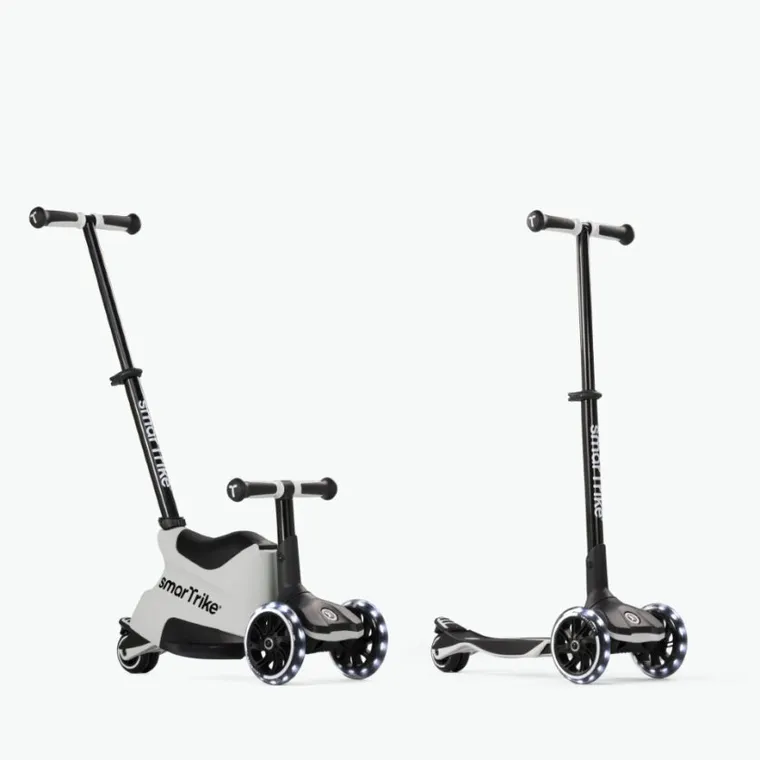 SmarTrike, Xtend Scooter + Ride-on, hulajnoga-jeździk 4w1, Cool Grey