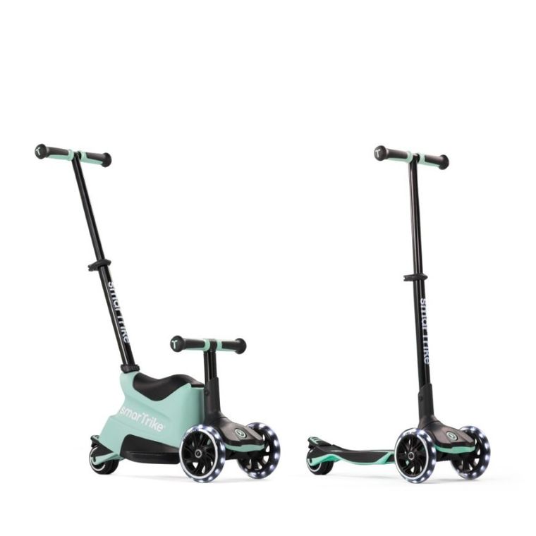 SmarTrike, Xtend Scooter + Ride-on, hulajnoga-jeździk 4w1, Soft Green