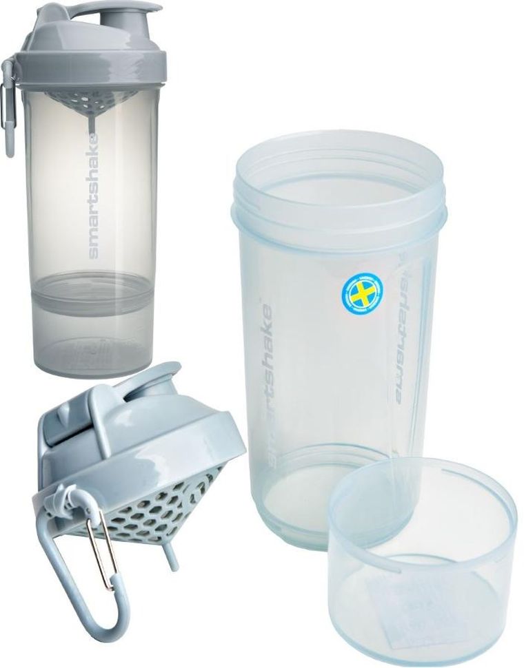 Smartshake, Original2Go One, bidon fitness, grey, 600 ml